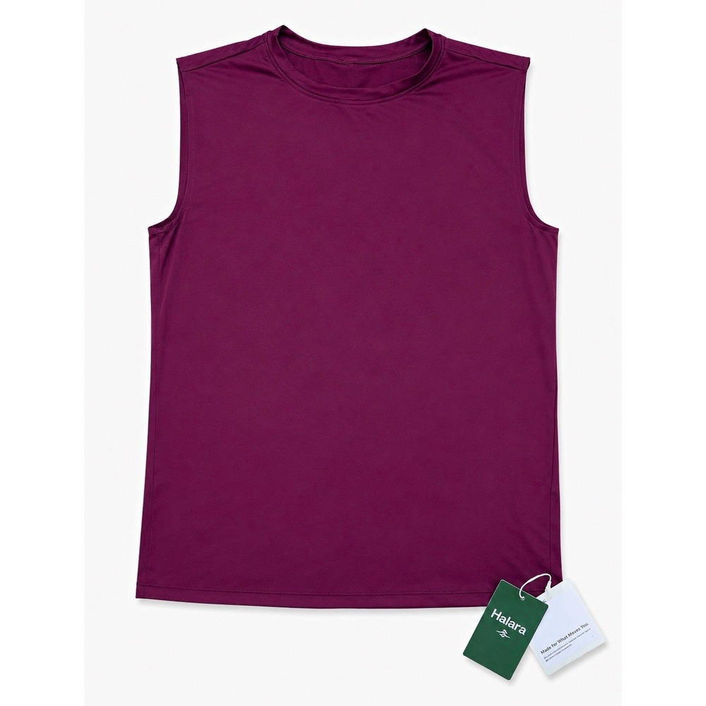 Halara Women's XL Long Sleeve Performance Athletic Top Burgundy NWT